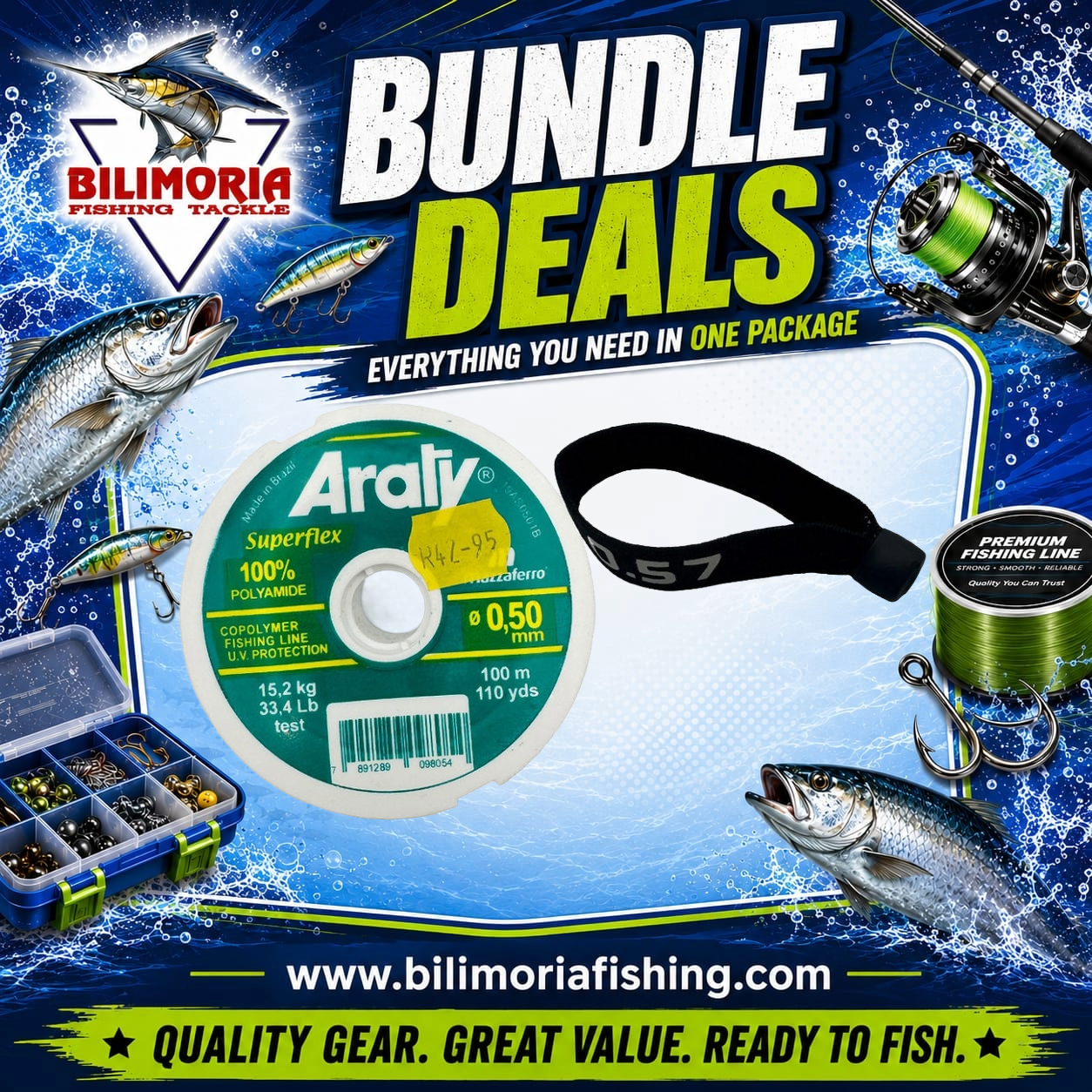 Bundle Deal #52: Araty Leader Line 100m & FSA Line Strap