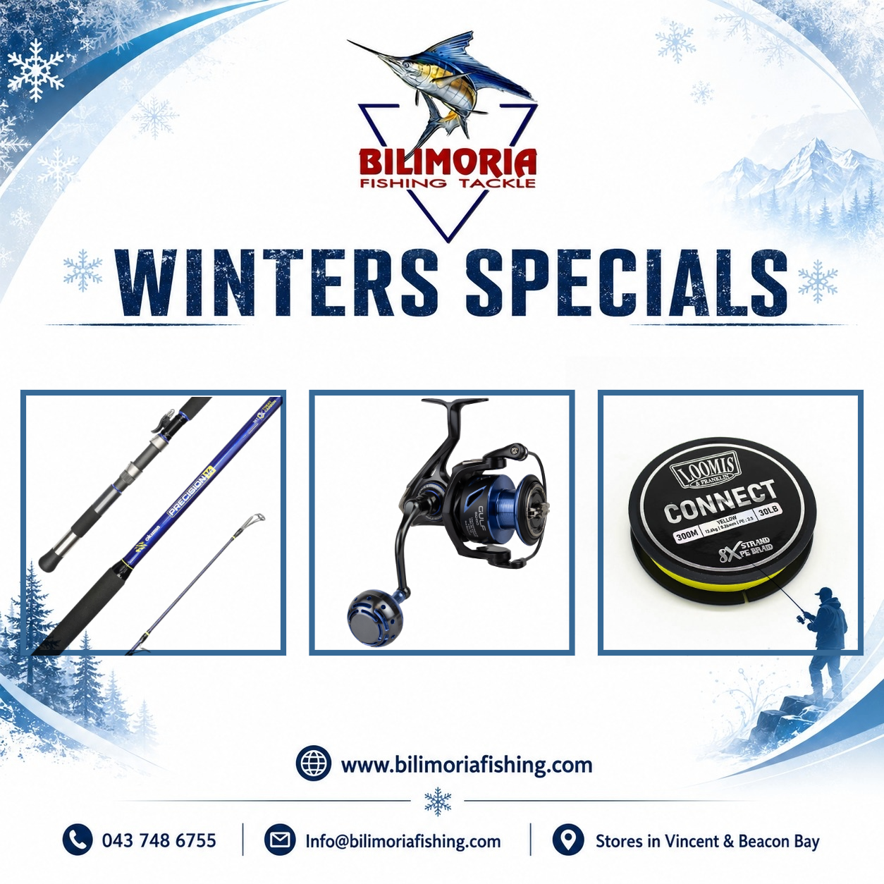 Winter Savings: Okuma Precision & Loomis Gulf & 600m Connect Braid