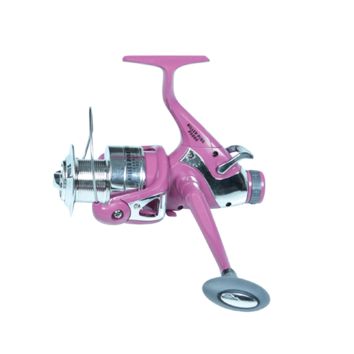 Adrenalin Pink Baitrunner Reel | Bilimoria Fishing