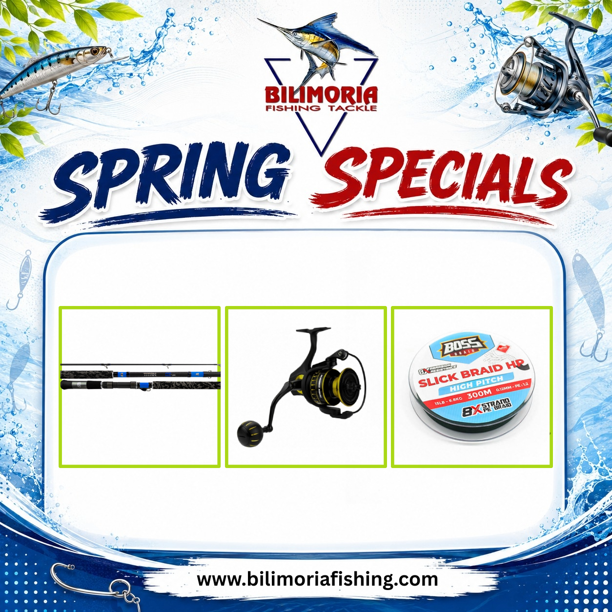 Spring Specials: Loomis Titan Rod & Loomis Rugged & 300m Slick HP Braid
