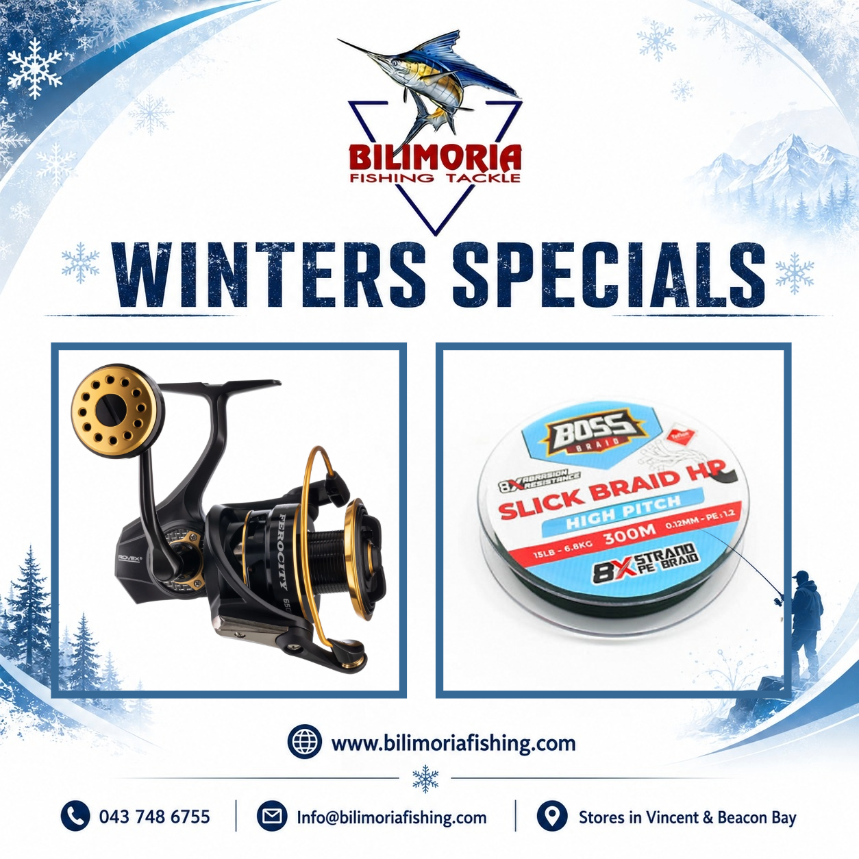 Winter Specials: Rovex Ferocity Reel & 300m Boss Slick HP Braid