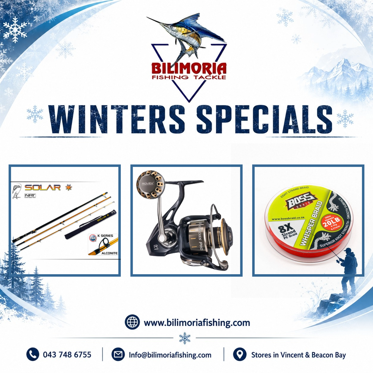 Winter Specials: Assassin Solar & Rovex Big Boss Pro & 300m Whisper Braid
