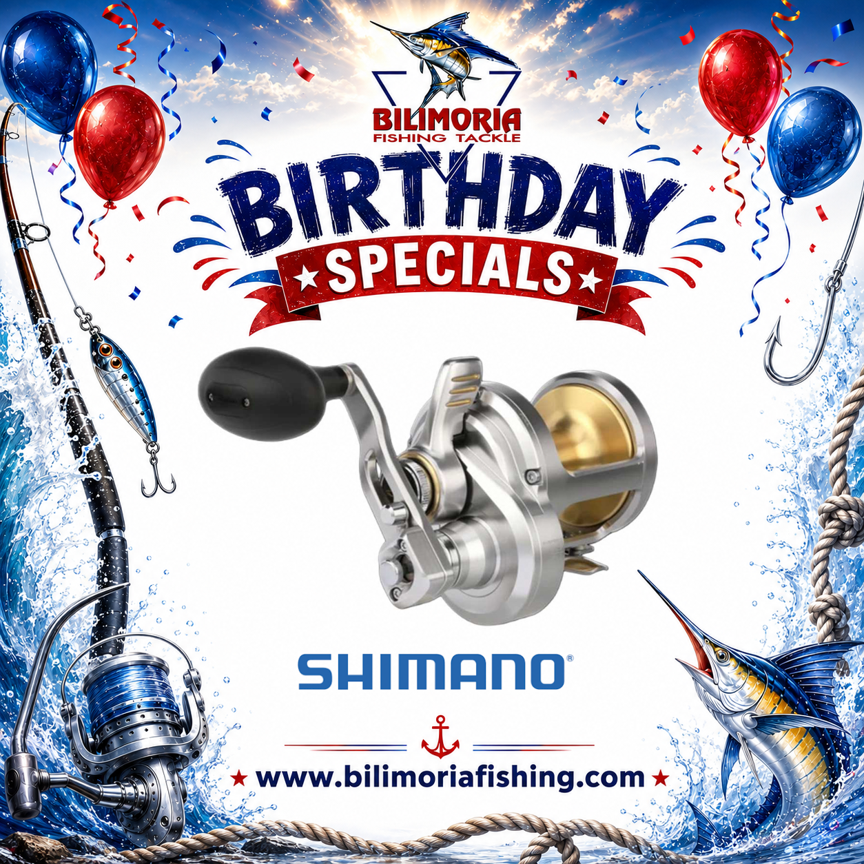 Birthday Specials: Shimano Talica 2 Speed 2023