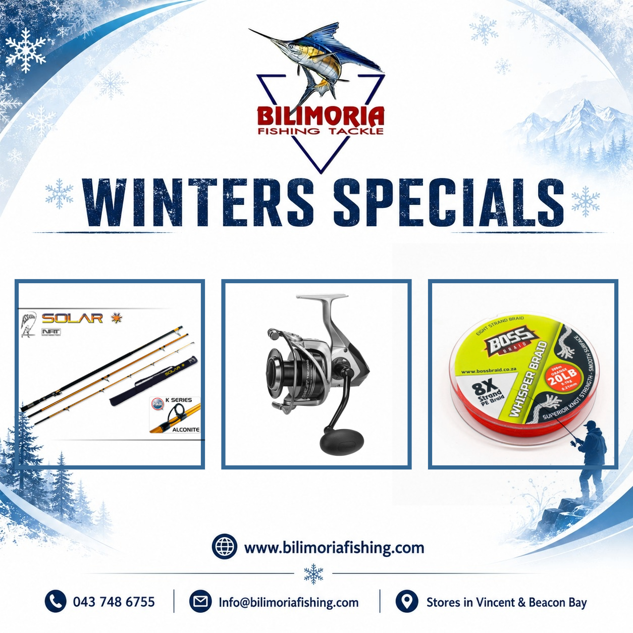 Winter Specials: Assassin Solar & Okuma Tomcat & 300m Whisper Braid