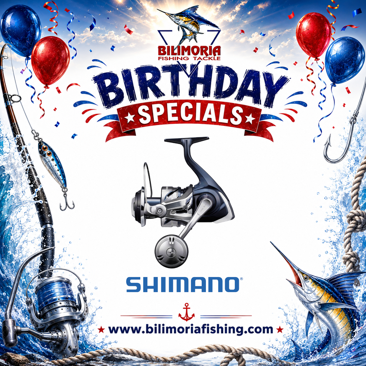 Birthday Specials: Shimano Twinpower SWC & FREE Fish SA Reel Bag