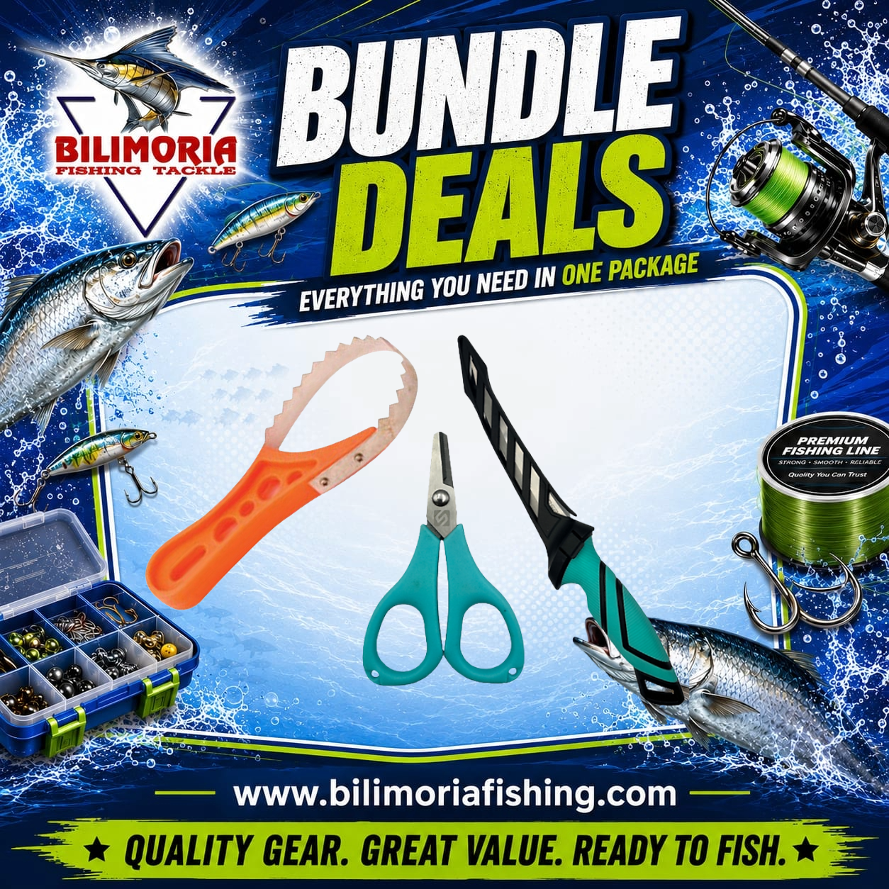 Bundle Deal #11: Fish Scaler & Large Sensation Knife & Small Sensation Scissors