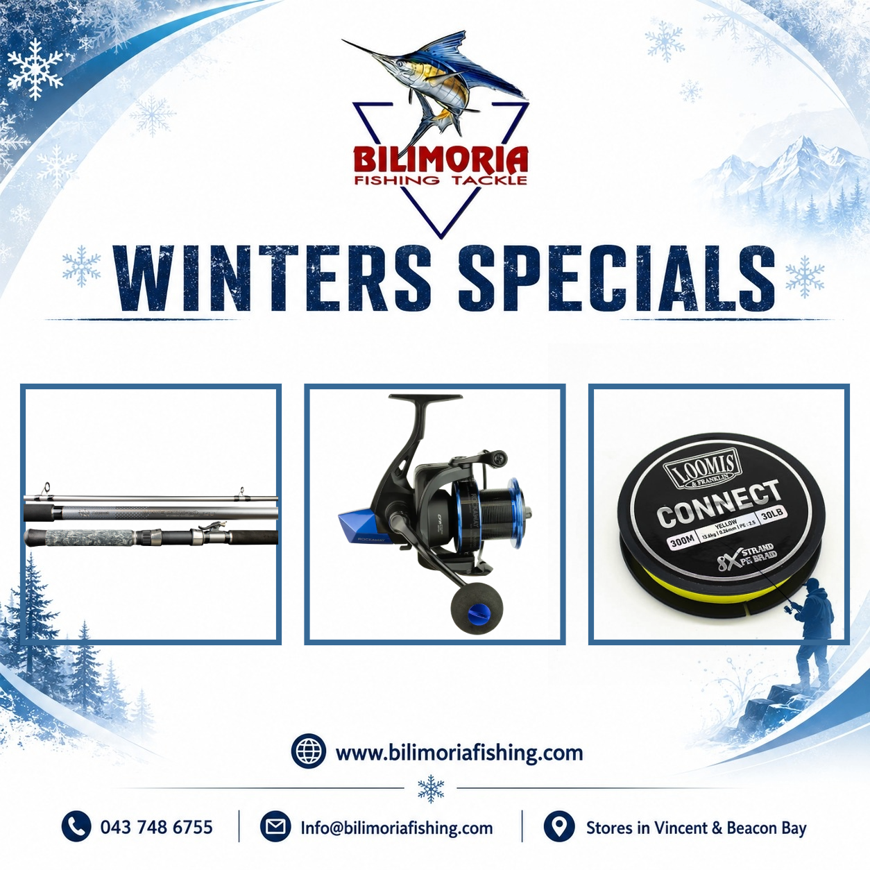 Winter Specials: Okuma Wavepower Pro & Okuma Rockaway & 300m Connect Braid