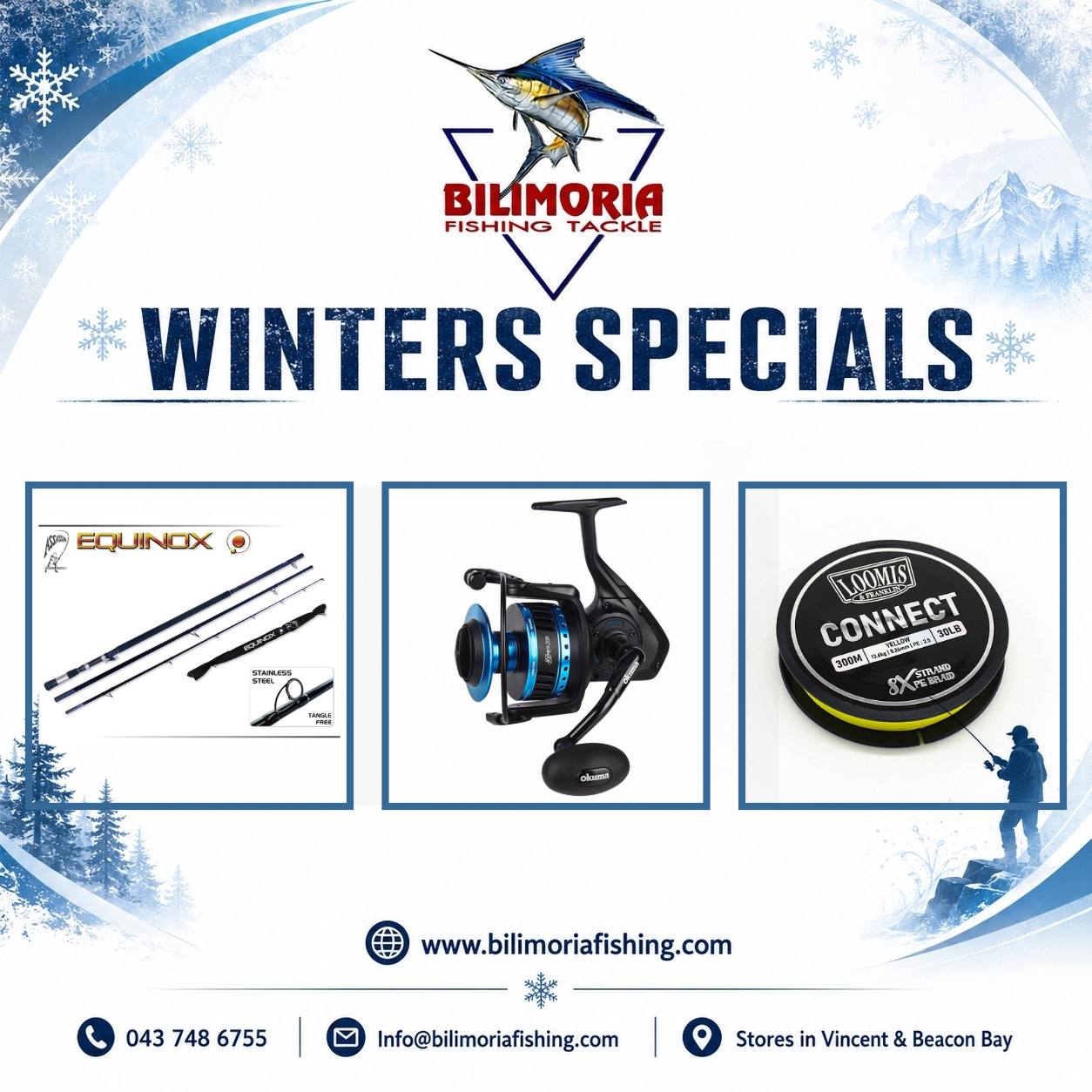 Winter Specials: Assassin Equinox Blue & Okuma Azores XP & 600m Connect Braid