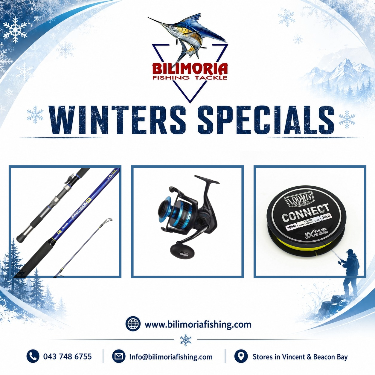 Winter Specials: Okuma Precision & Okuma Azores XP & 600m Connect Braid