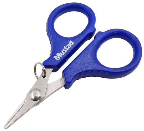 Thumbnail: Mustad 3.5" Serrated Braid Scissors MT112