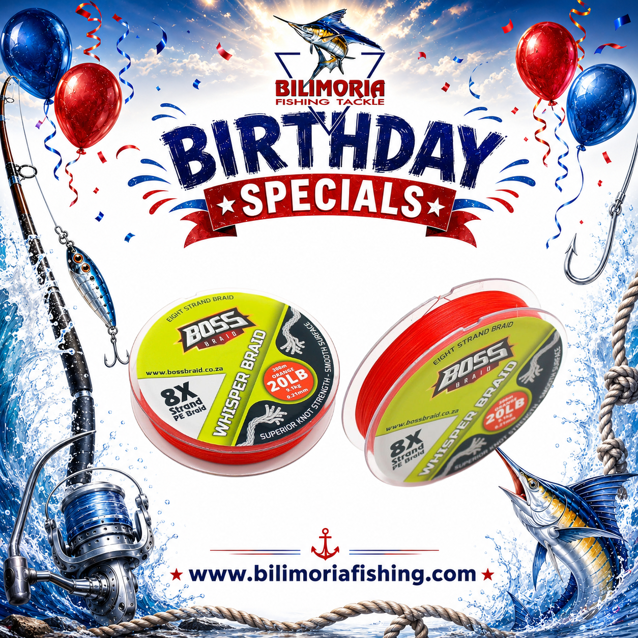 Birthday Specials: Boss Whisper Braid 300m