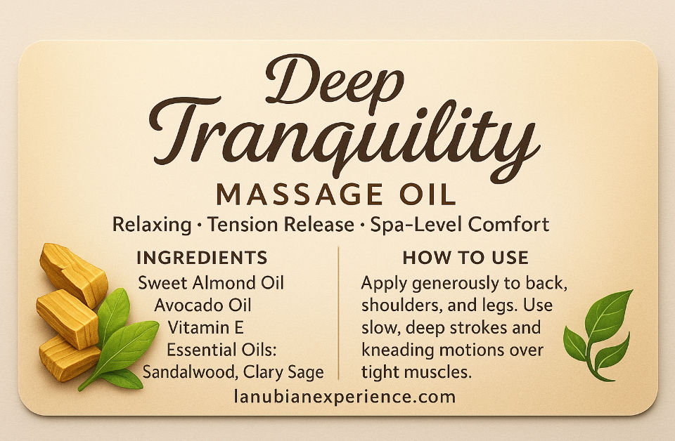 Deep Tranquility massage oil