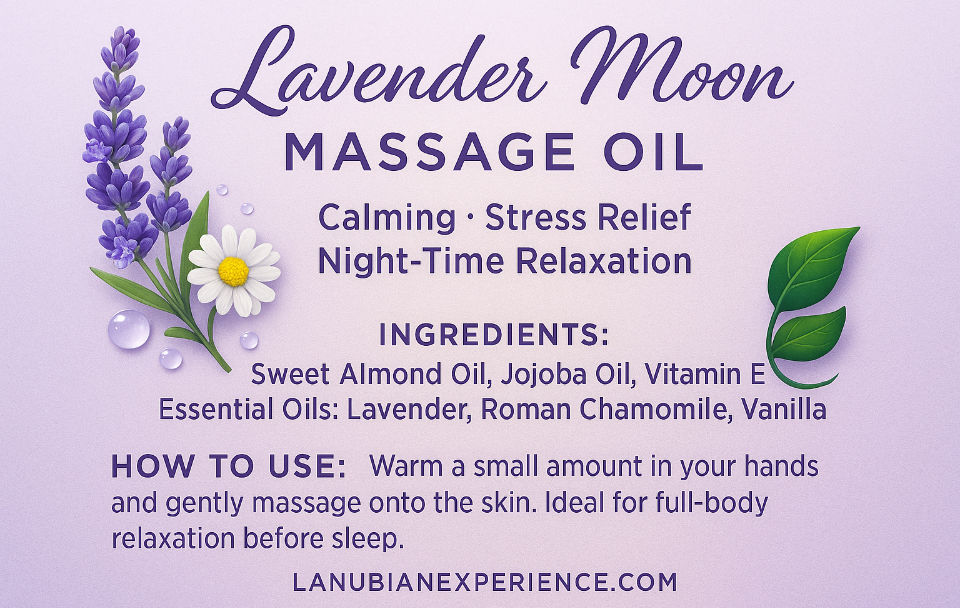 Thumbnail: Lavender moon massage oil