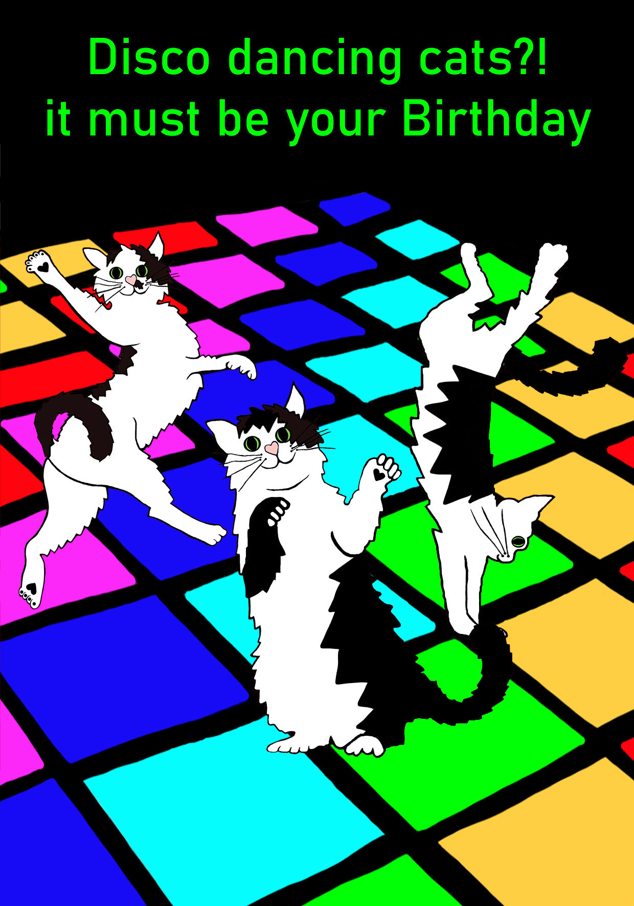 Disco Dancing Cats