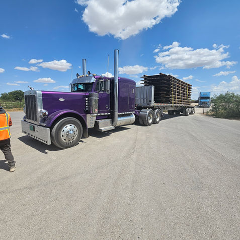 flatbed cargo transport