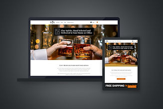 cash liquor booz box website development design marketing