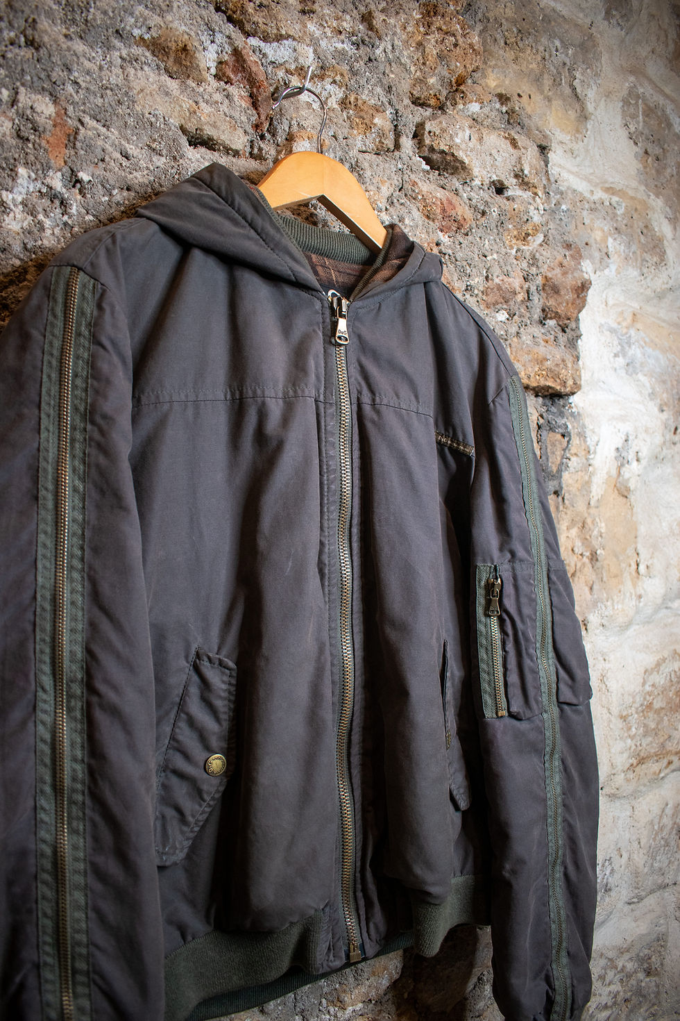 Thumbnail: 2000's D&G Dual Zip Bomber Boxy Fit
