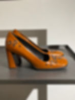 Thumbnail: Prada heels brown leather fw99