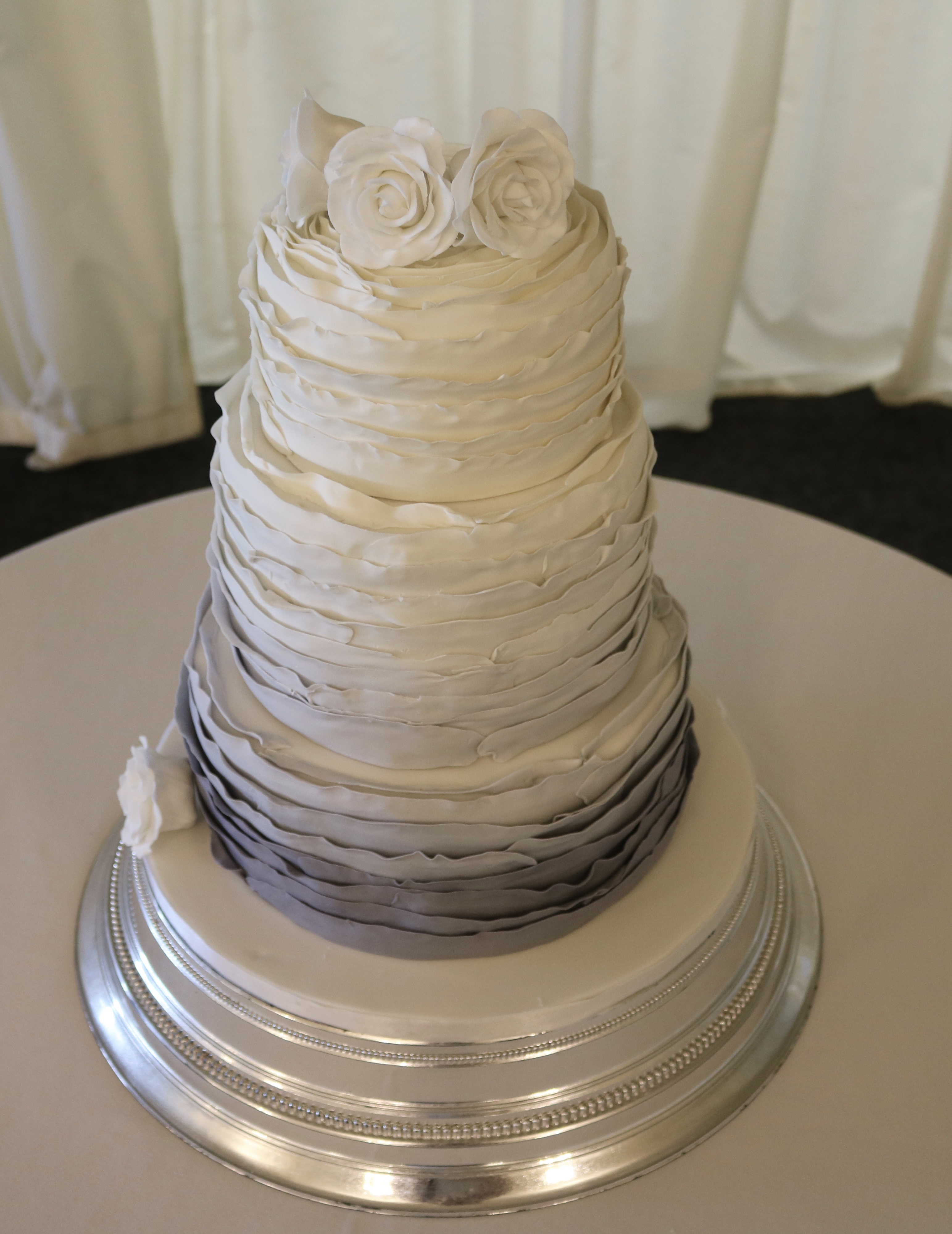 Ruffle Wedding Cake