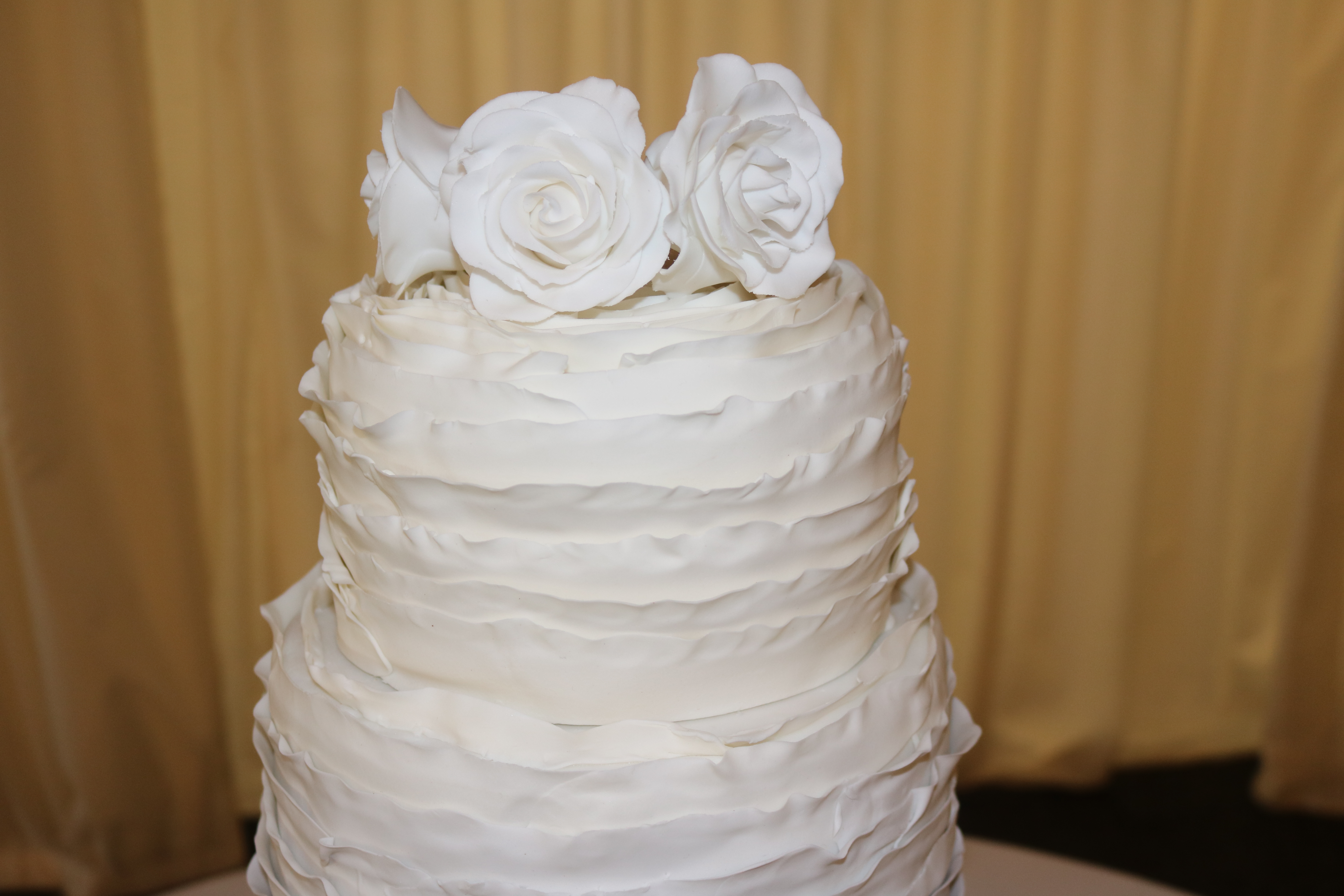 Ruffle Wedding cake