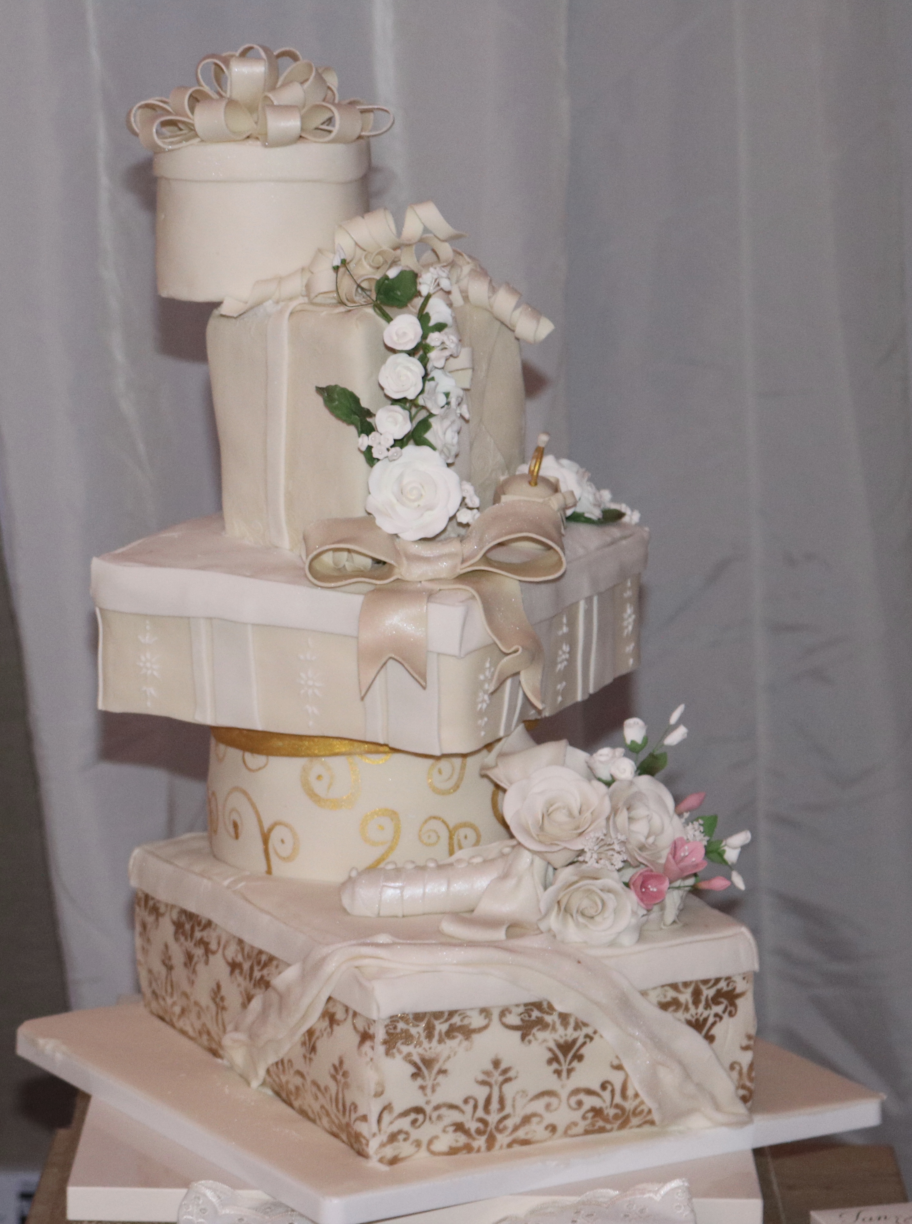 Boxes Wedding cake