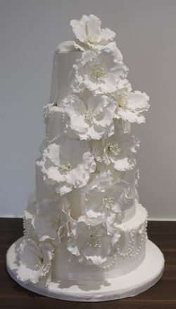 Half and Half wedding cake
