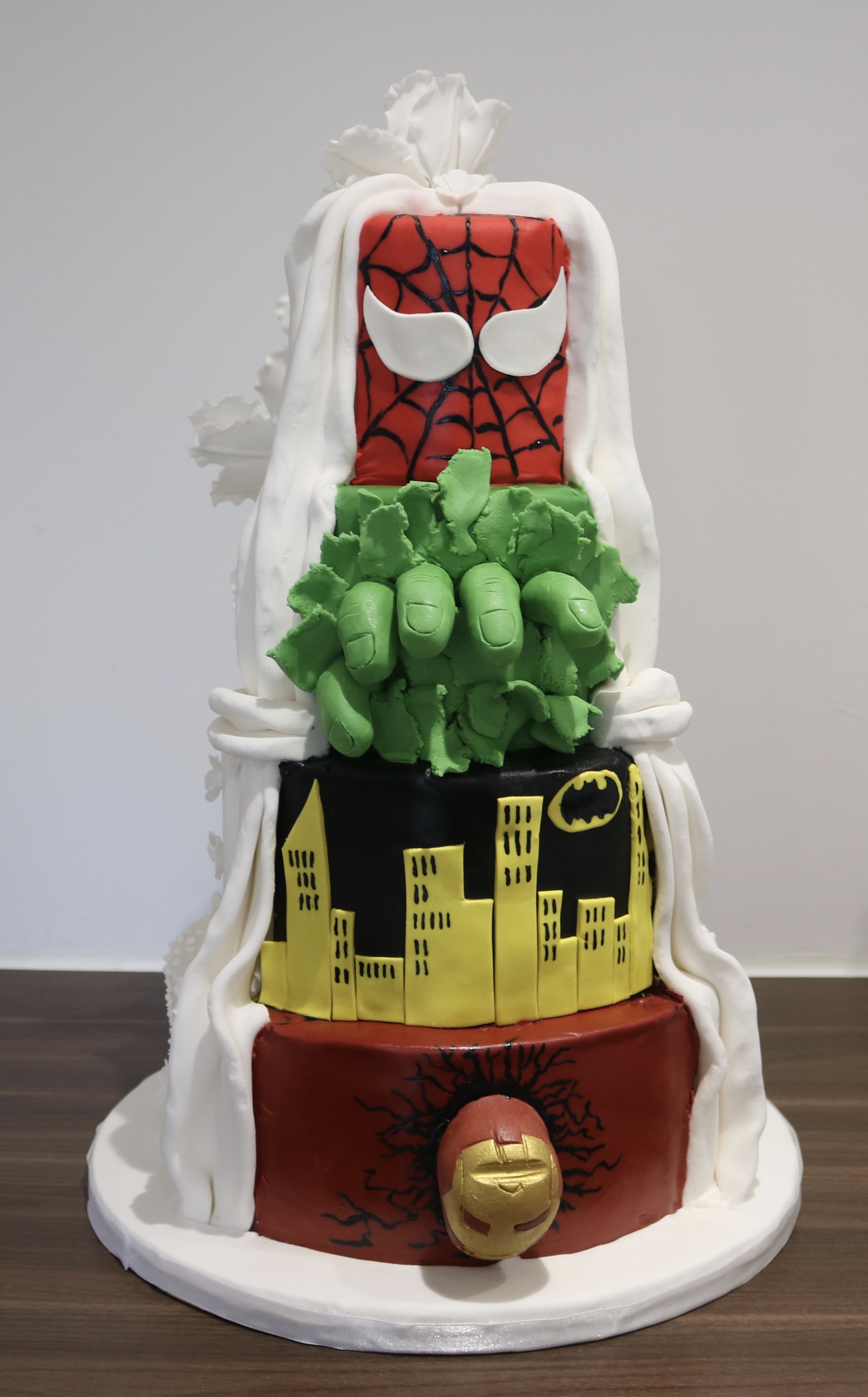 Half and Half wedding cake