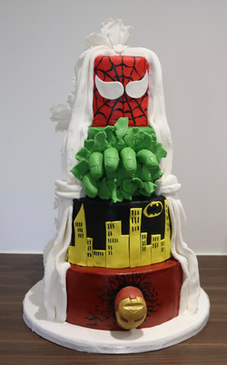 Half and Half wedding cake