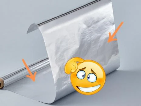 Por que o papel alumínio tem dois lados diferentes e qual a função de cada um?