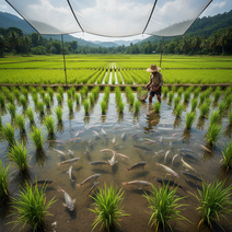 Arroz e Peixe: A Harmonia Sustentável nos Campos da Indonésia