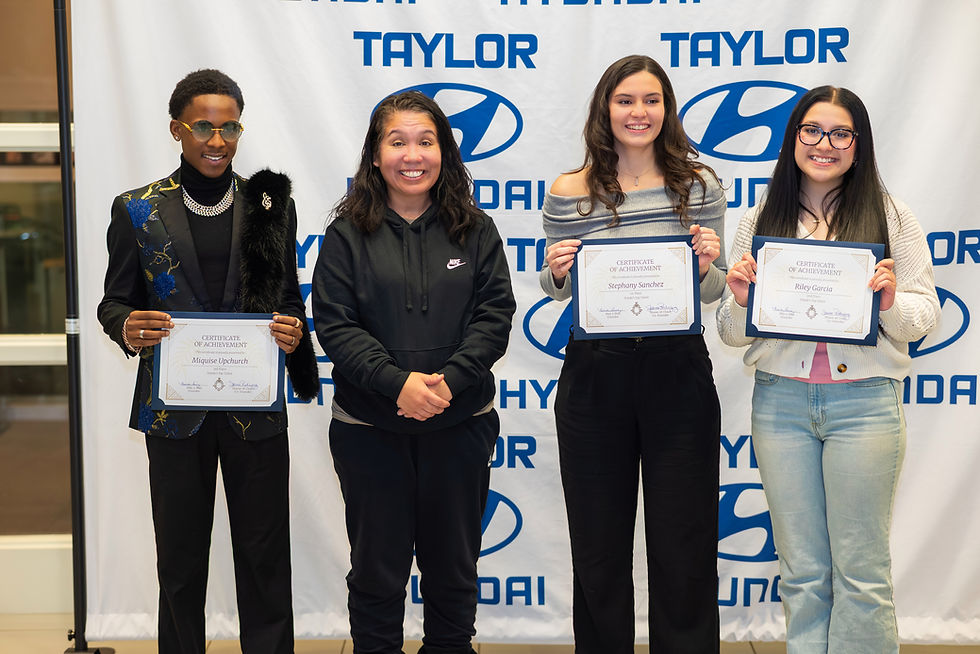 The winner of Toledo’s Top Talent Season 3 is recognized during the awards ceremony hosted by Taylor Automotive Family on December 4, celebrating outstanding local talent and creativity.