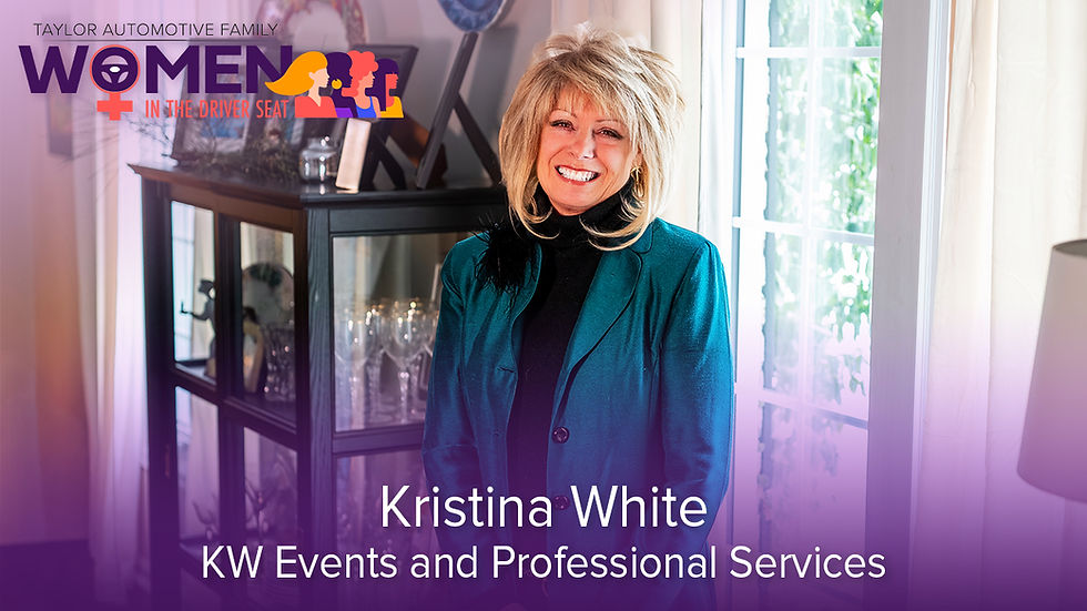Women in the Driver Seat features Kristina White of KW Events and Professional Services, sharing how purpose driven event planning creates lasting memories and community connection.