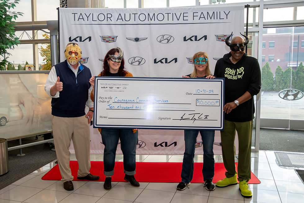 Now that's a check presentation to scream about!