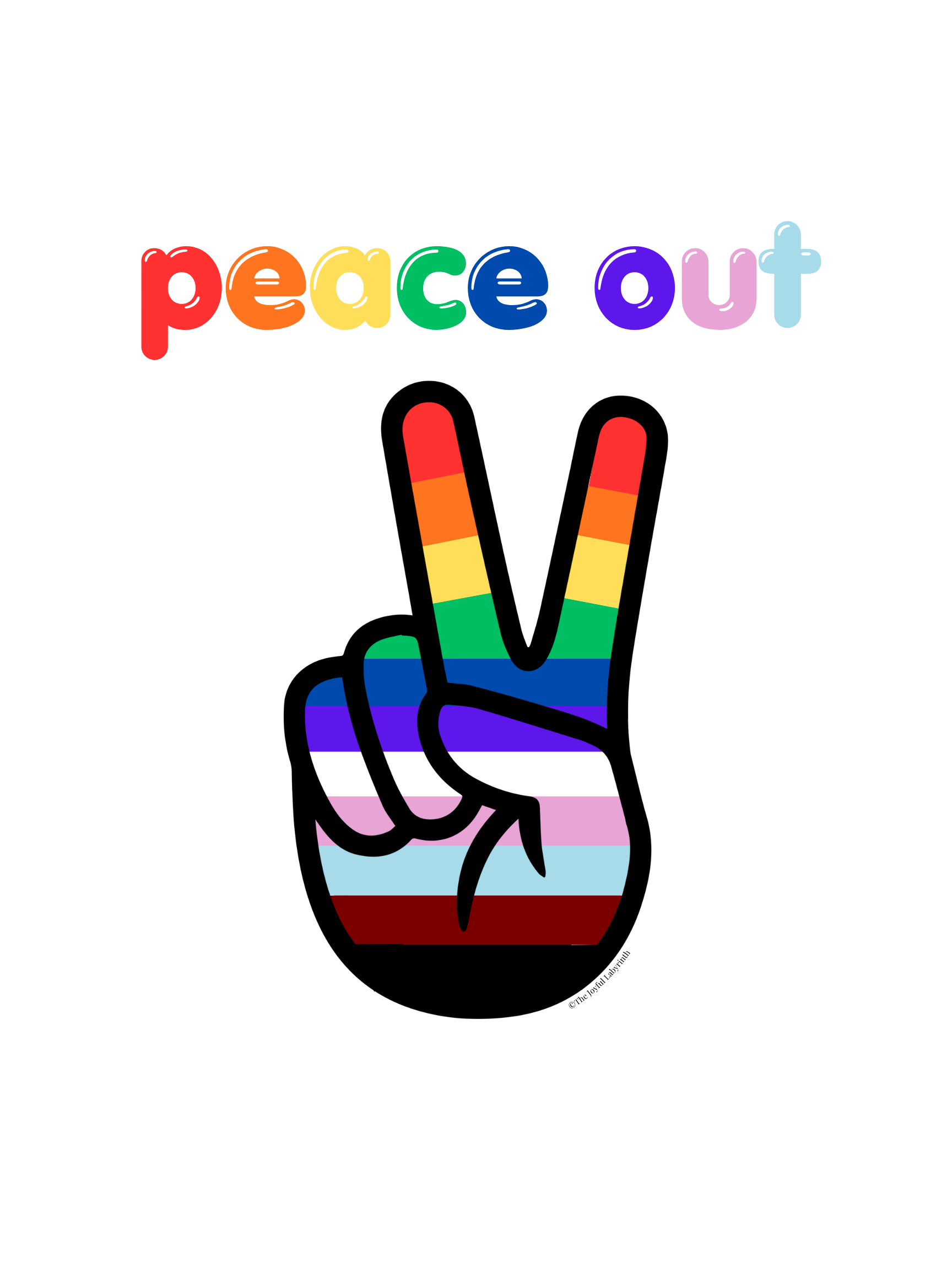 Peace Out T-Shirt (Adult Sizes)