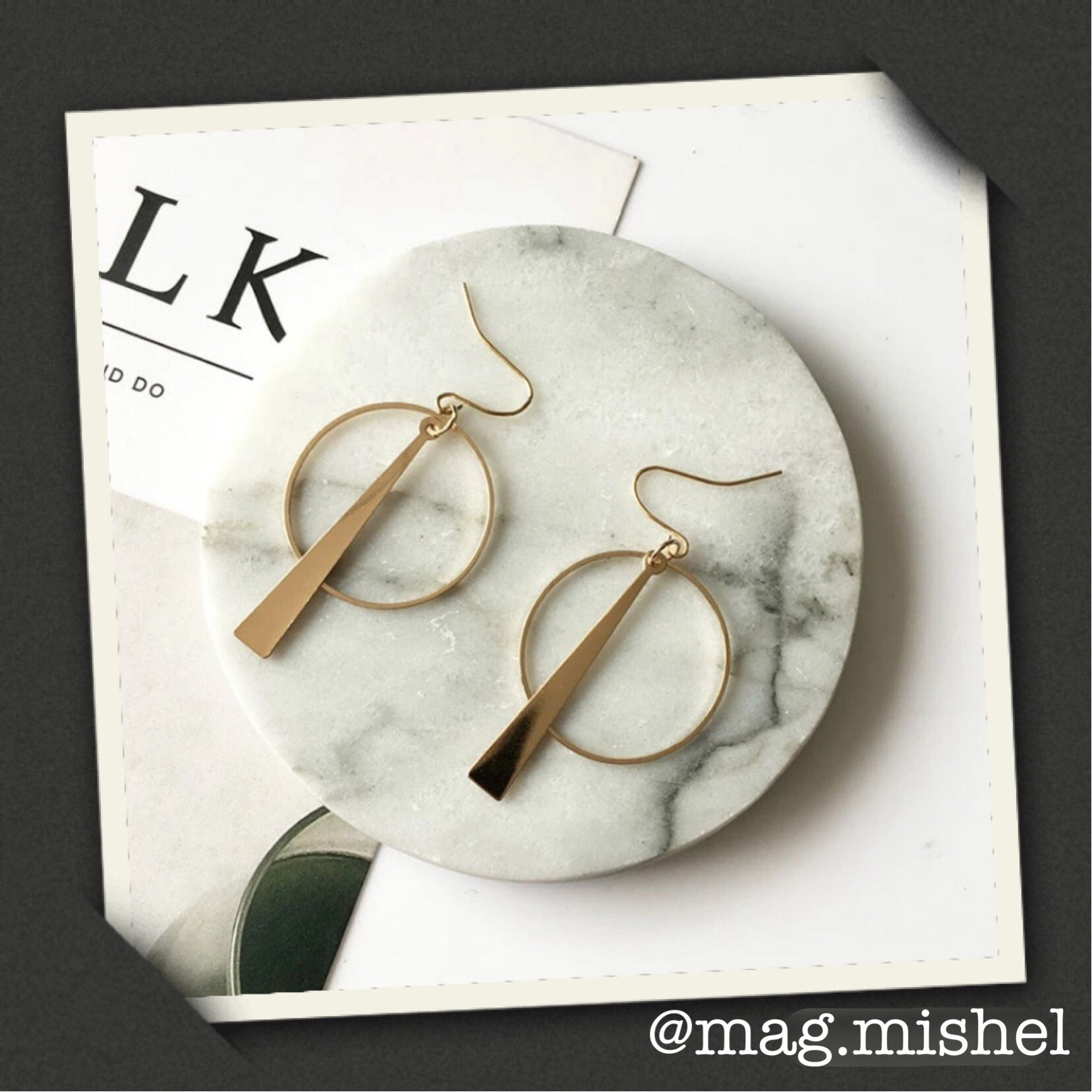 Серьги "Геометрические фигуры"