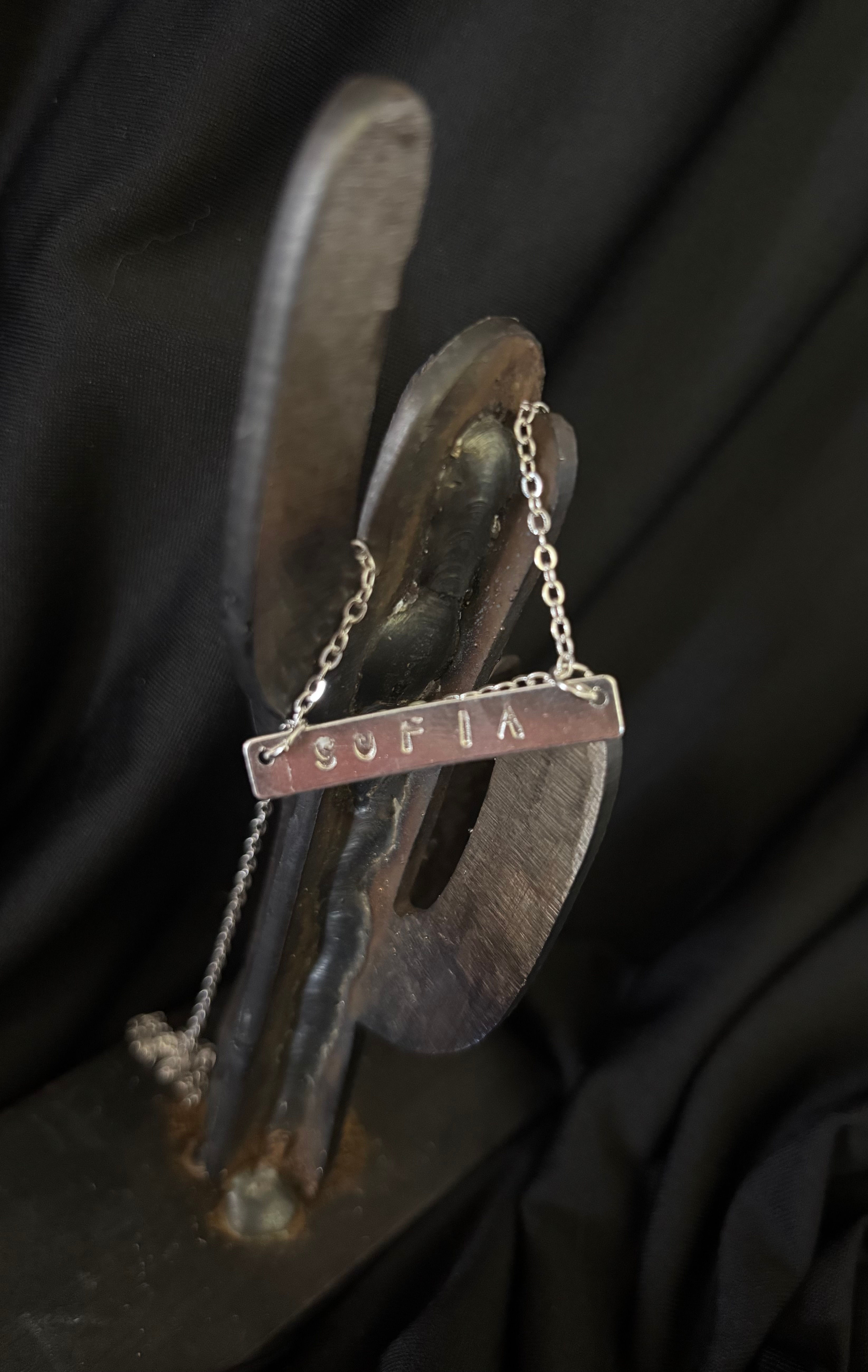 Custom Name Bar Necklace