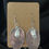 Thumbnail: Vintage Spoon White Gem Earrings