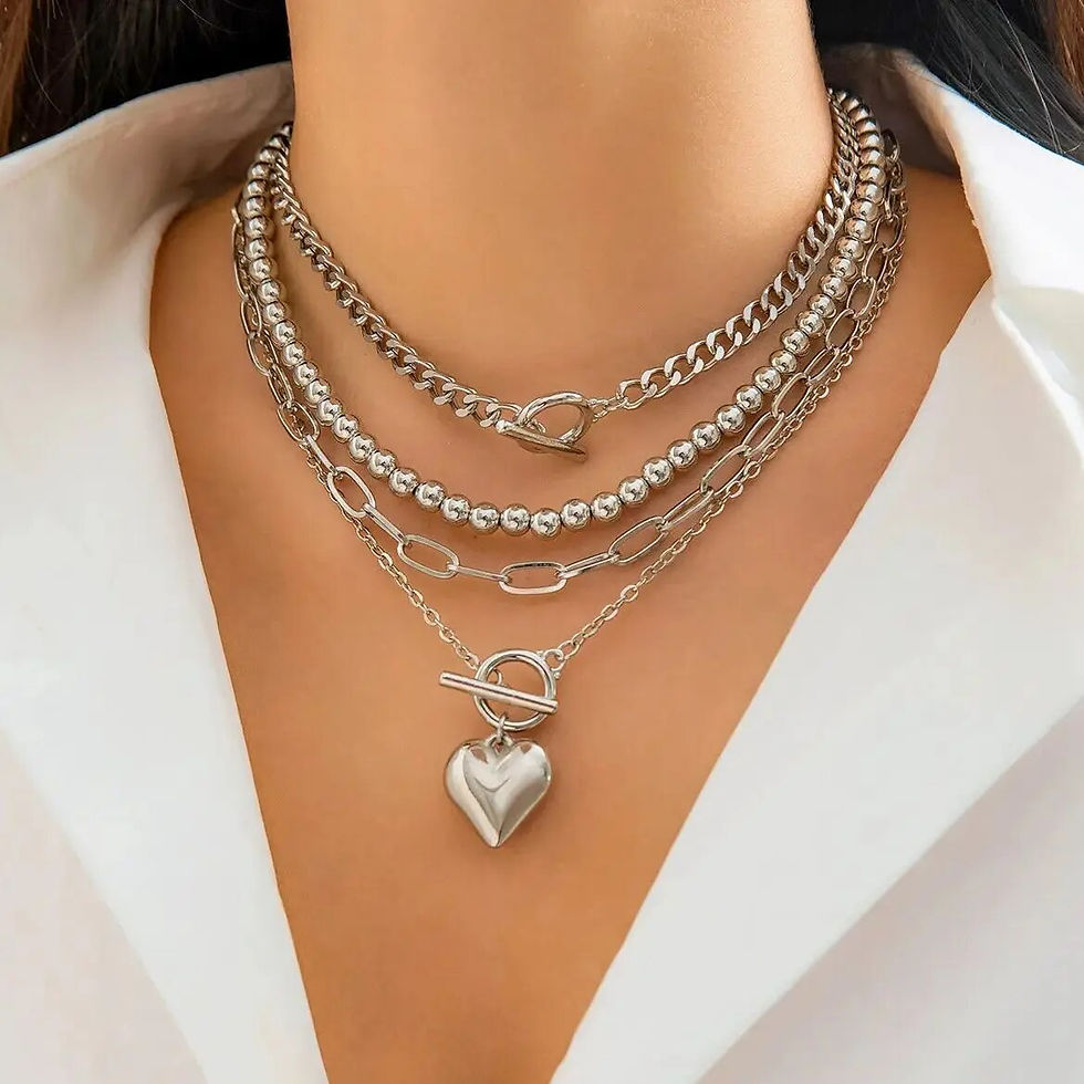 Thumbnail: Portobello Gold Necklace - 4Pcs/Set
