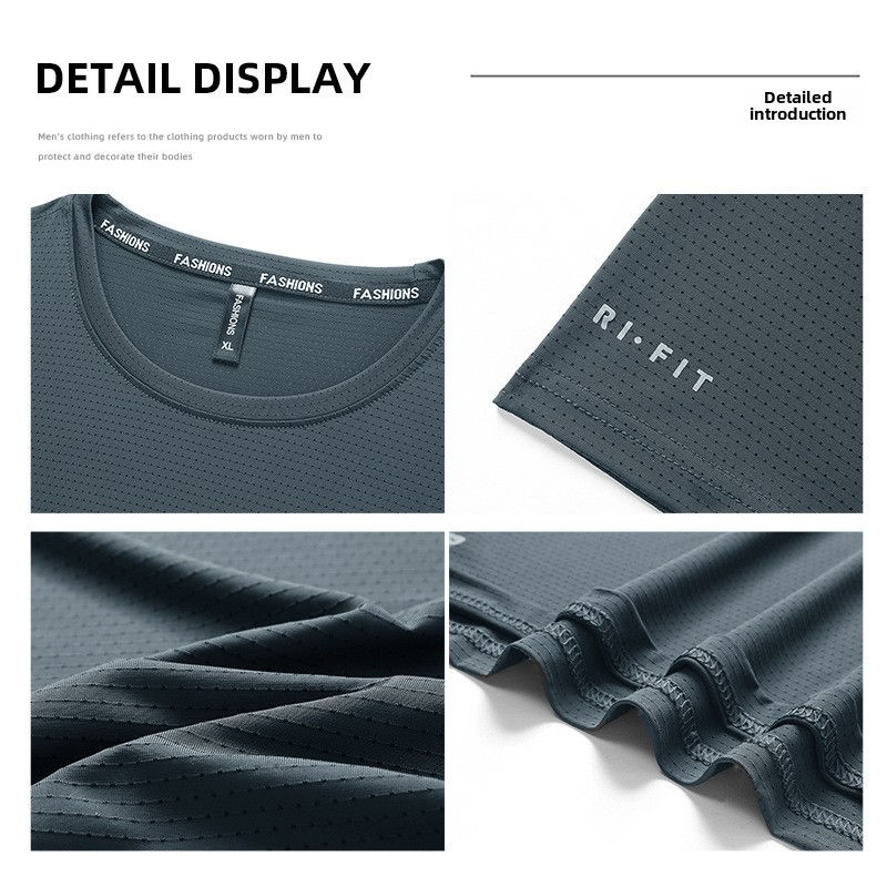 Miniatura: Camisetas Masculinas De Seda Gelo