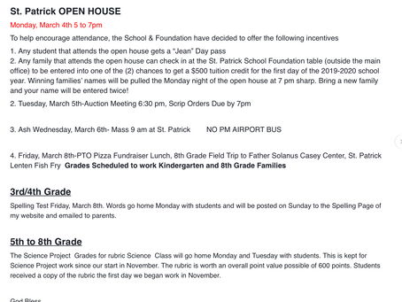Mrs. Wickenheiser Weekly Note