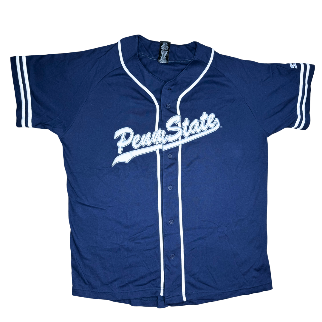 Penn State Vintage Starter Embroidered Baseball Jersey