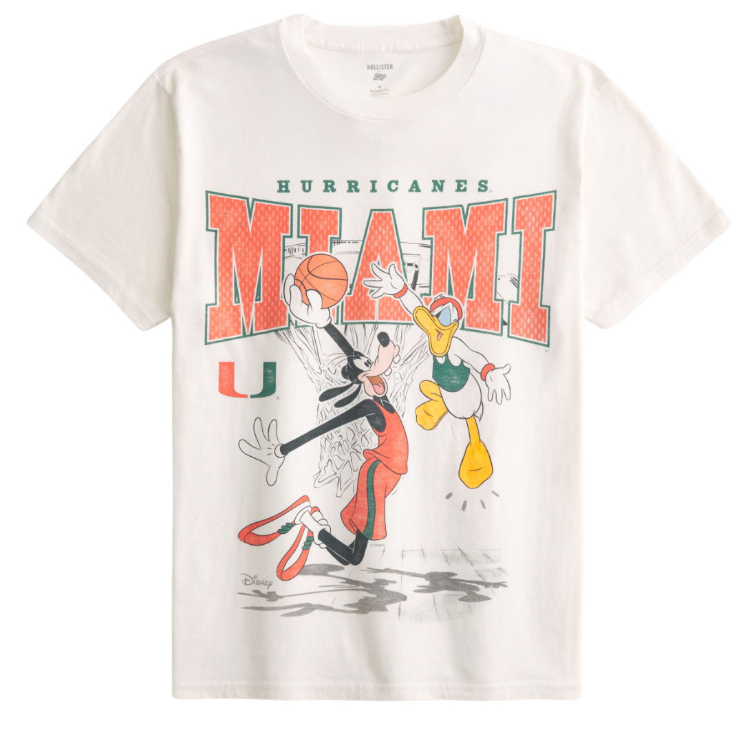 UMiami Hurricanes Disney Basketball Tee