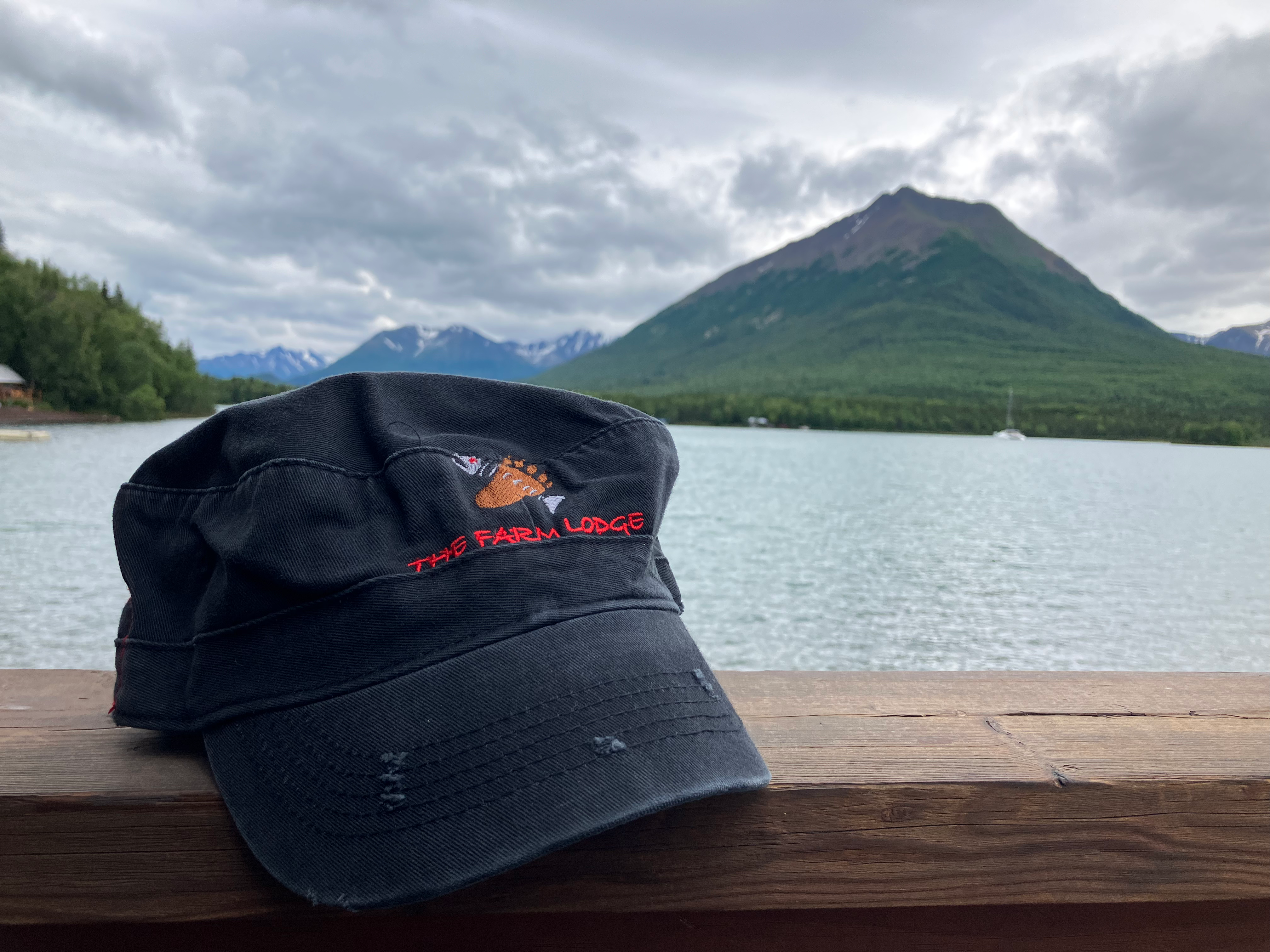 TFL Bear Track and Salmon Skeleton Embroidered logo-Granny Hat