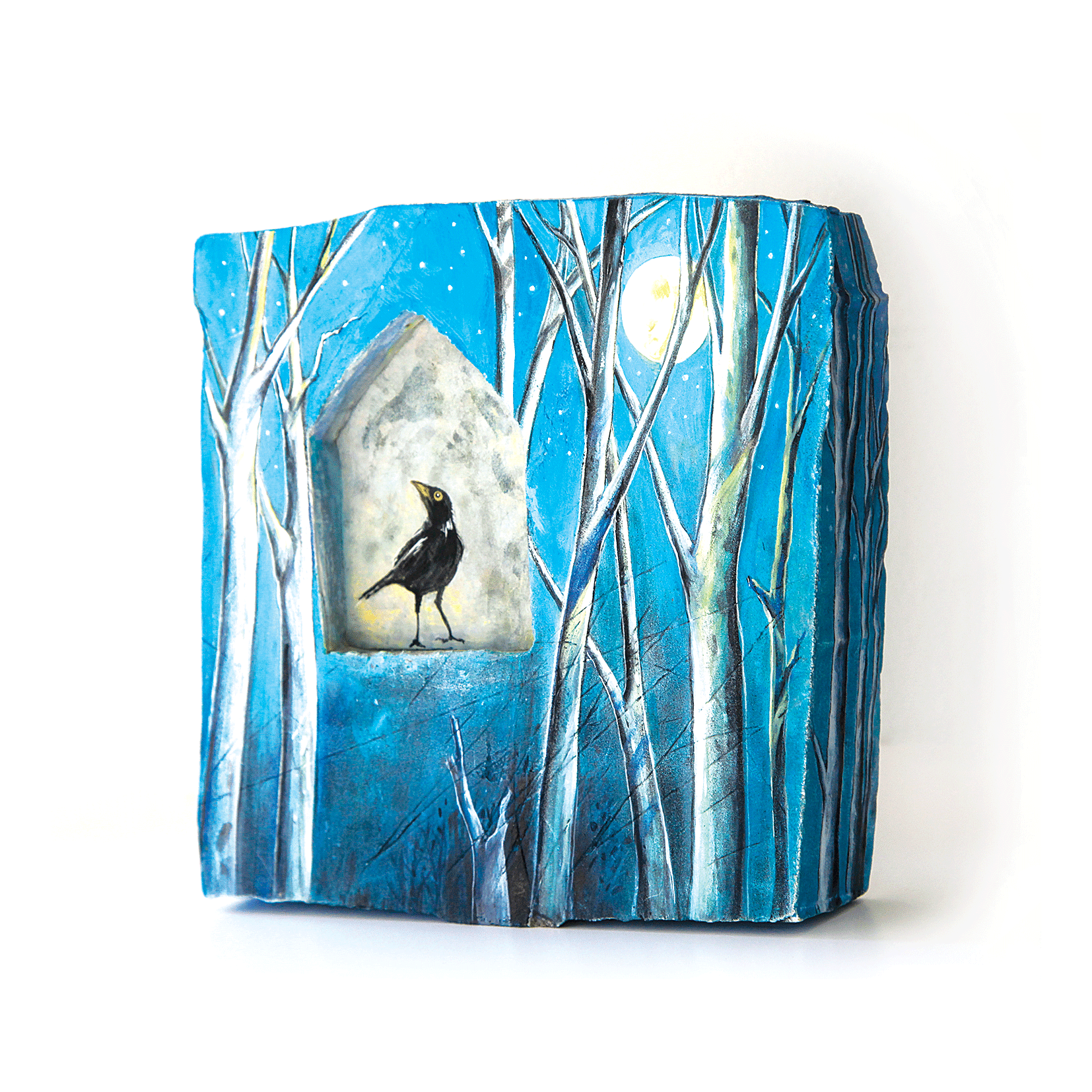 Blackbird singing in the dead of night by Amber Ellis
