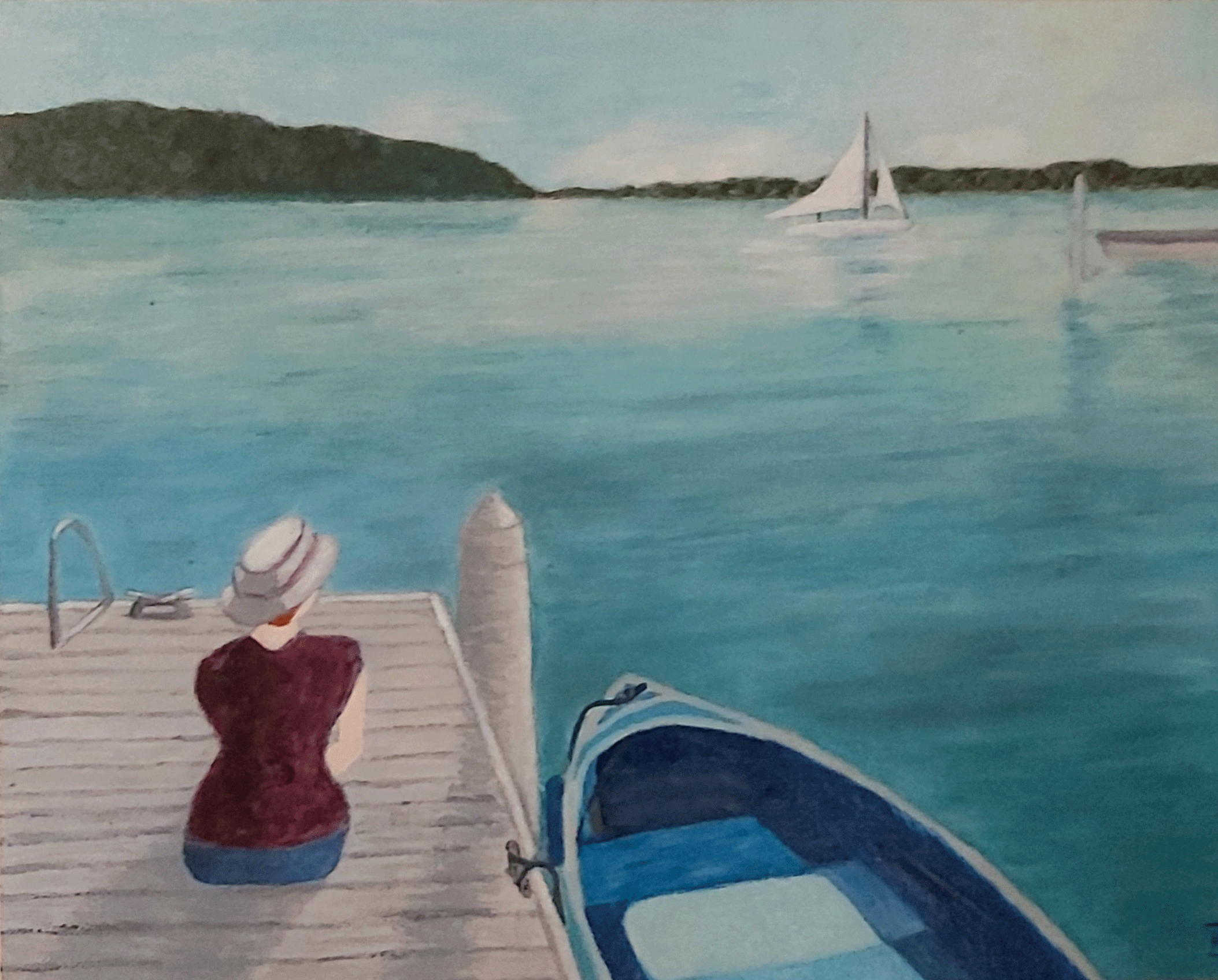 At the wharf by Kathleen James