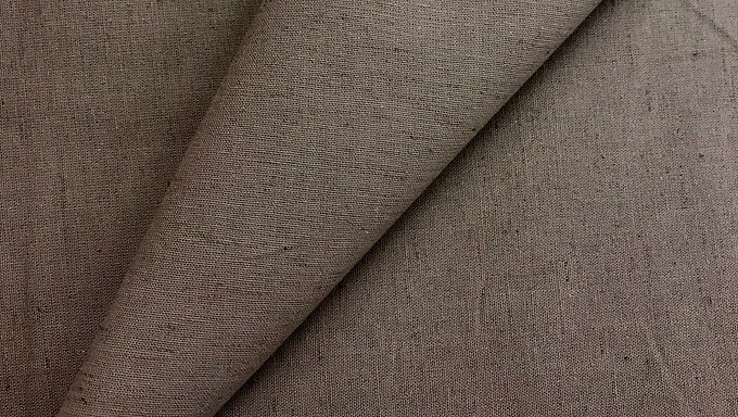 Toile coton/lin  brun pâle 594