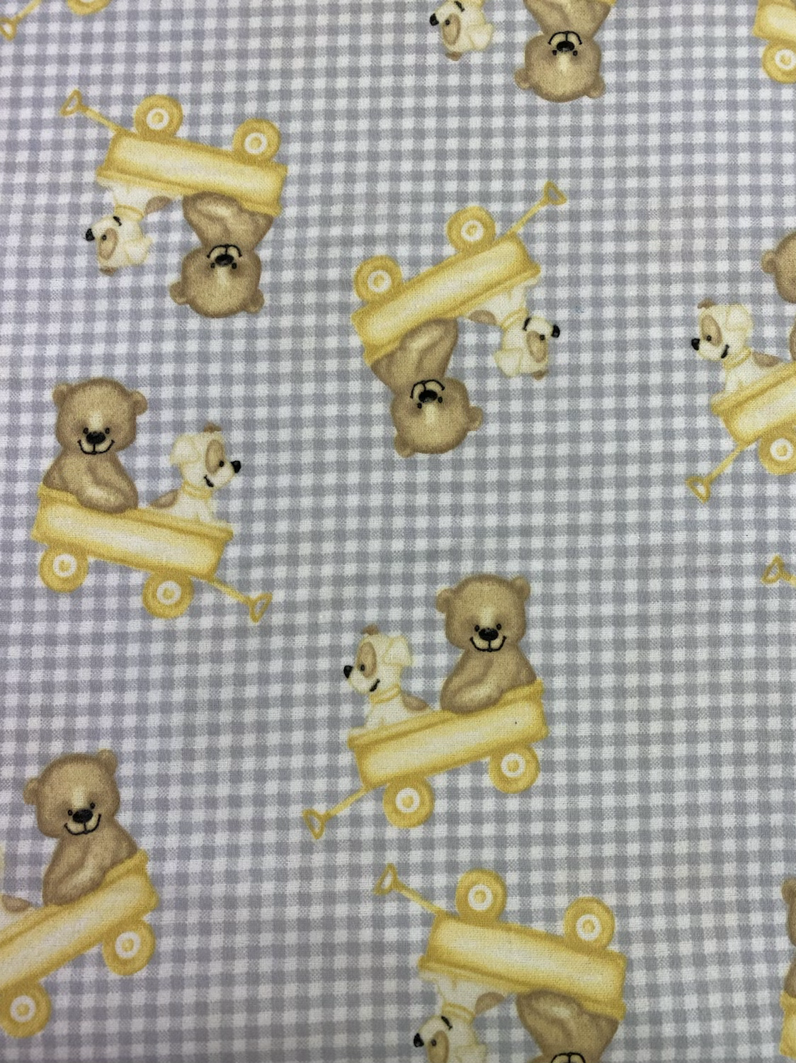 875 Flanellette motifs Teddy Bears