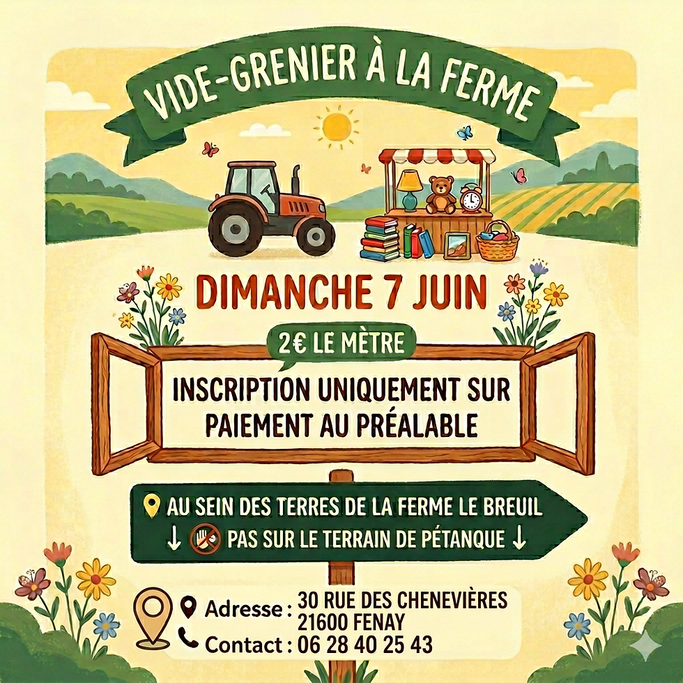 vide grenier à la ferme