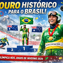 Ouro histórico de Lucas Pinheiro coloca Brasil no mapa dos Jogos Olímpicos de Inverno