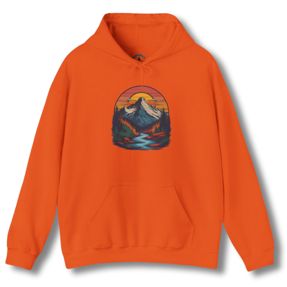 Thumbnail: Mountain River Sunset Hoodie